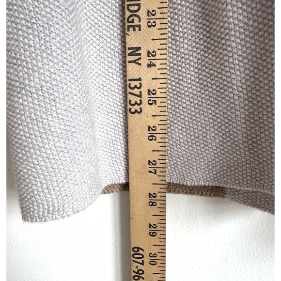 Lucky Brand Open Cardigan Sweater Blue Tan Wool Cashmere Viscose Blend XS - Picture 12 of 12